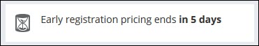 Viewing a Specific Event Early Pricing Cutoff alert example