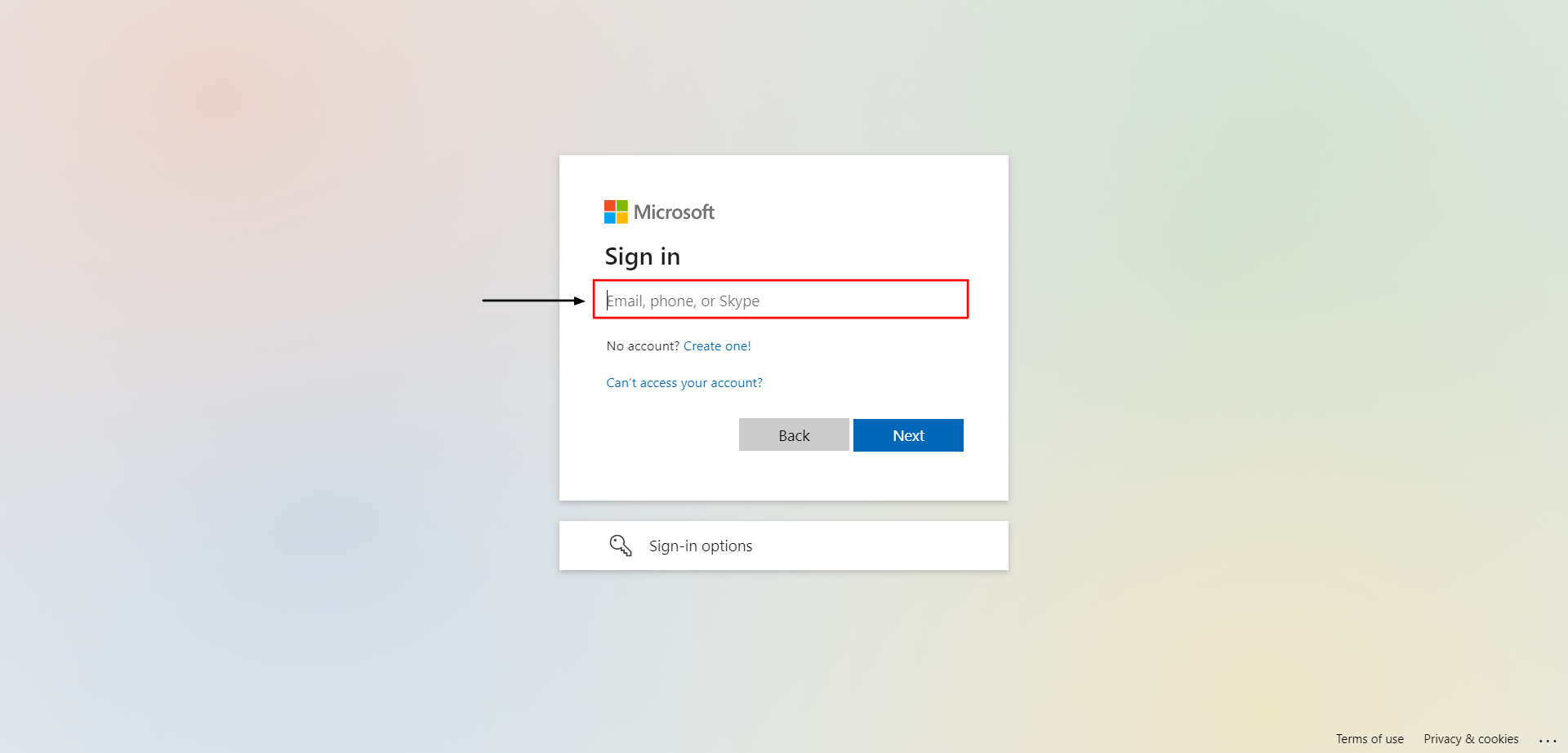 Log in to SharePoint