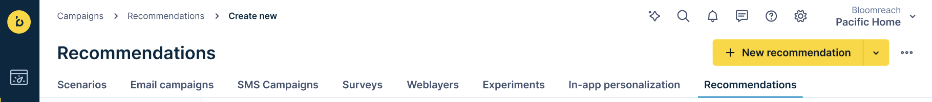 Add a new recommendation