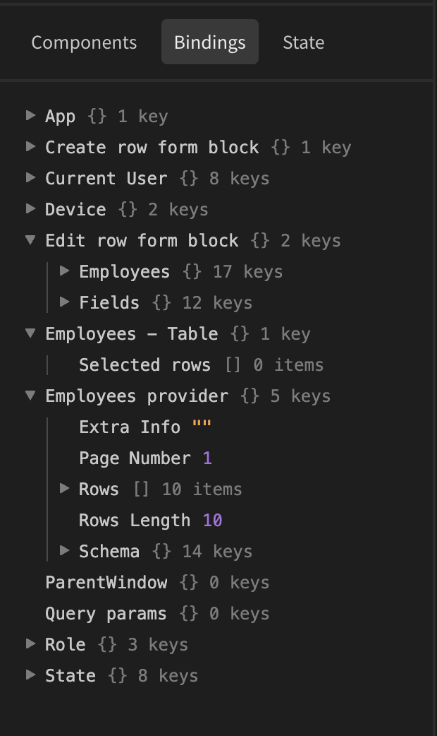 Additionally bindings added if there are sourced components on screen