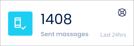 Screenshot of the number of sent messages