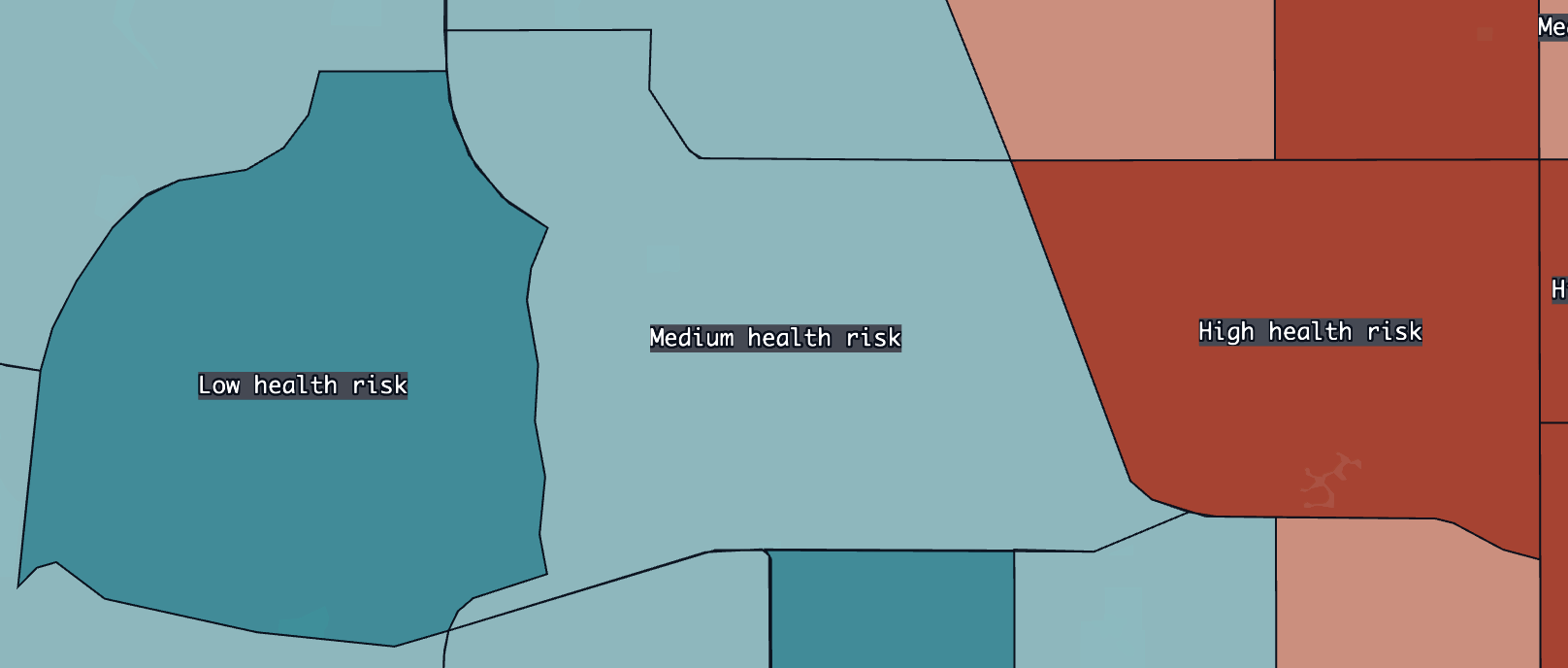 Metrics displayed as labels.