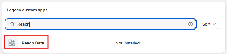 Click **Reach Data**