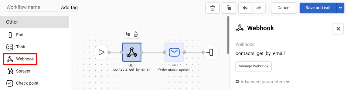 Webhooks in Workflows