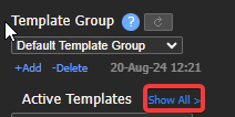 Where to find template with show all