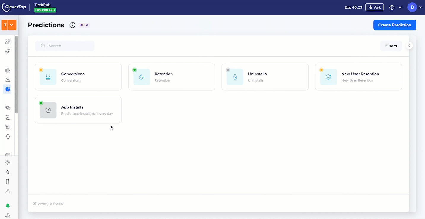 Edit/Clone Custom Predictions