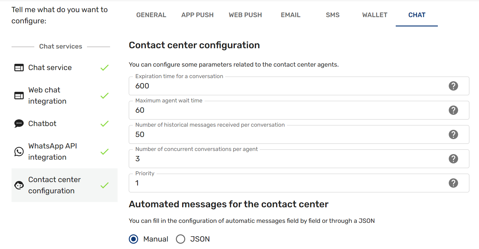Contact Center Configuration