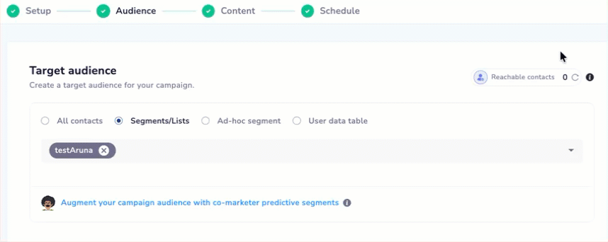 View Reachable Contacts for a Messaging Campaign