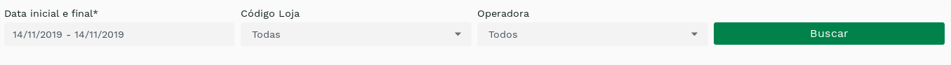 "Recharges Report Filterss." -no-filter