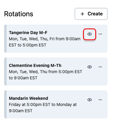 Hide rotation