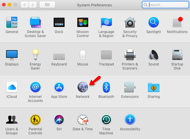Mac OS X proxy setup – Network