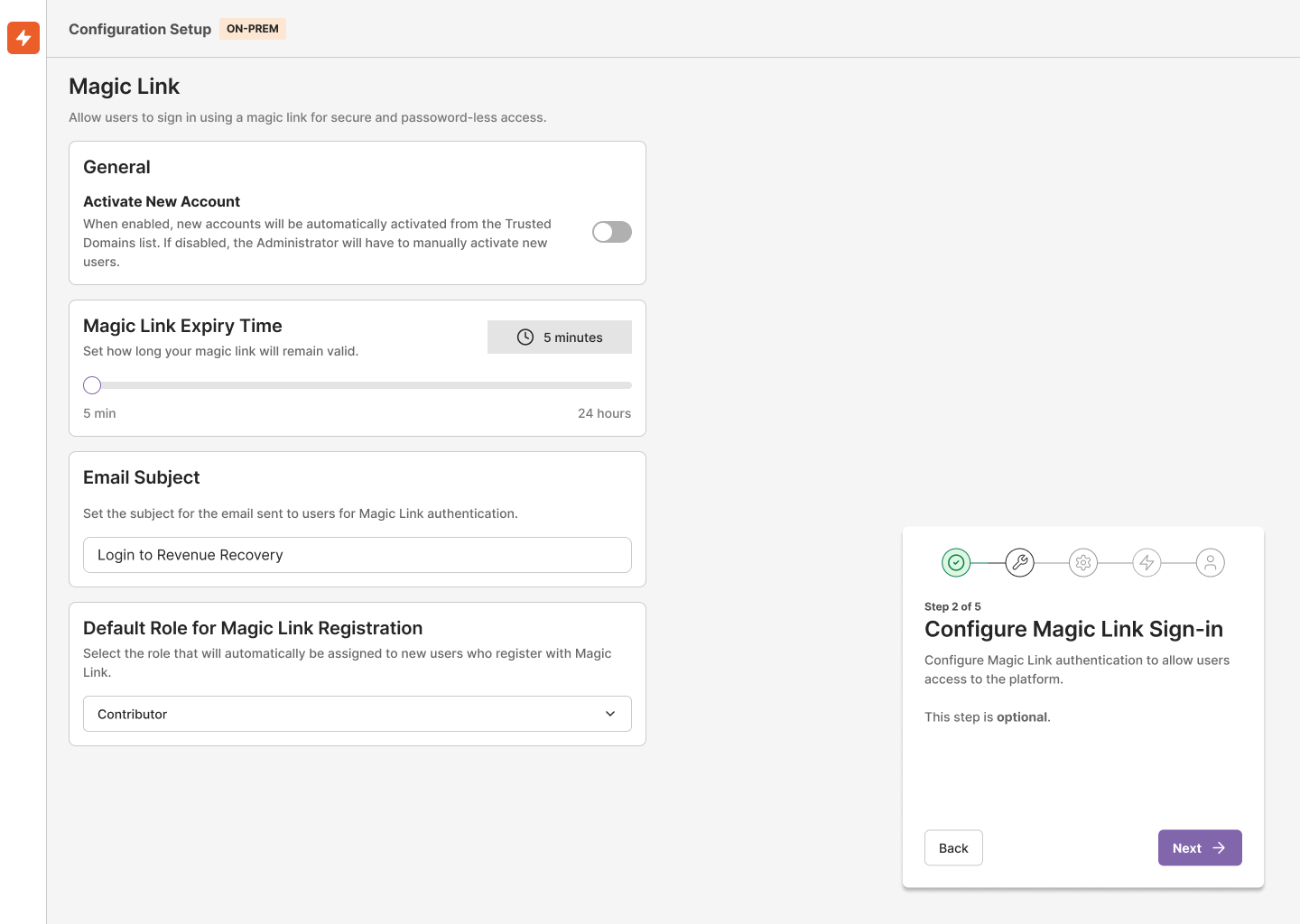 Authentication Configuration