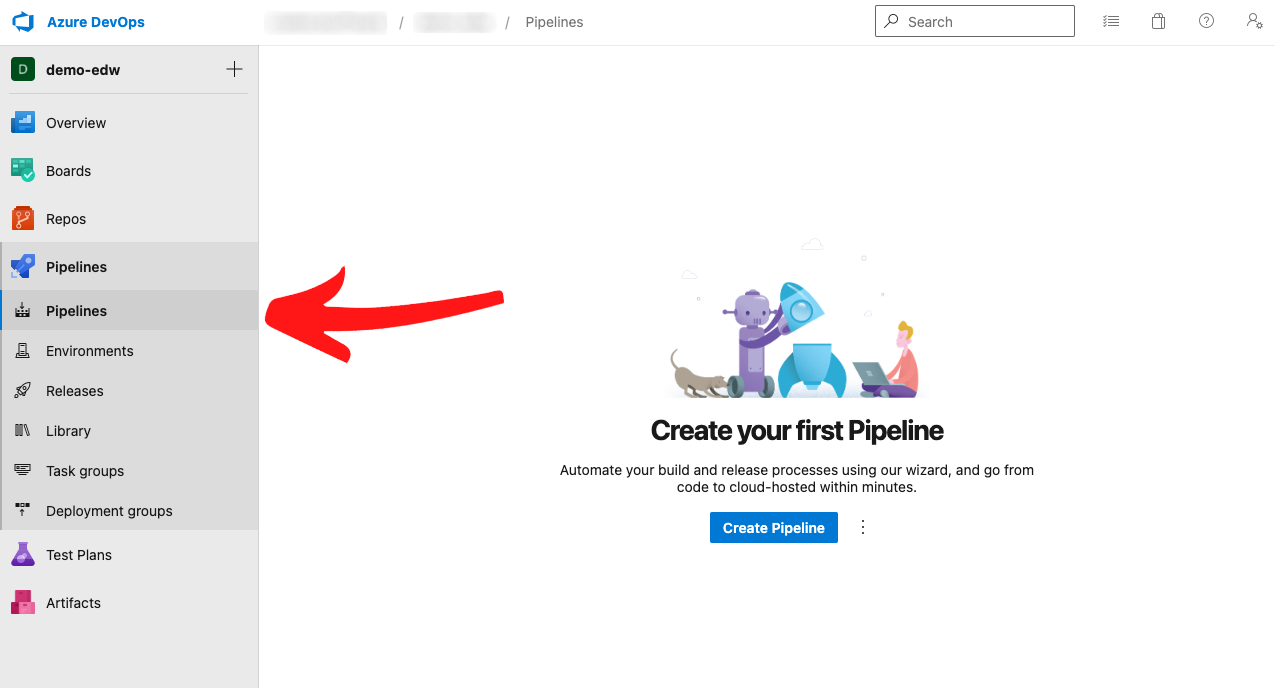 Creating a Pipeline