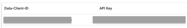Settings > API keys