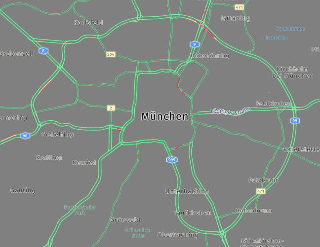 Example of merged traffic with label tile