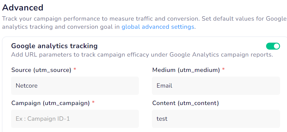 Track email performance via Google Analytics