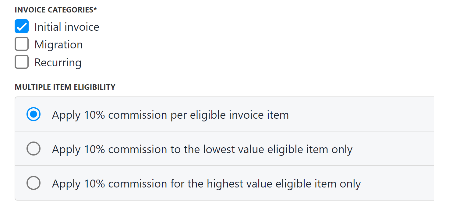 Calculate commission