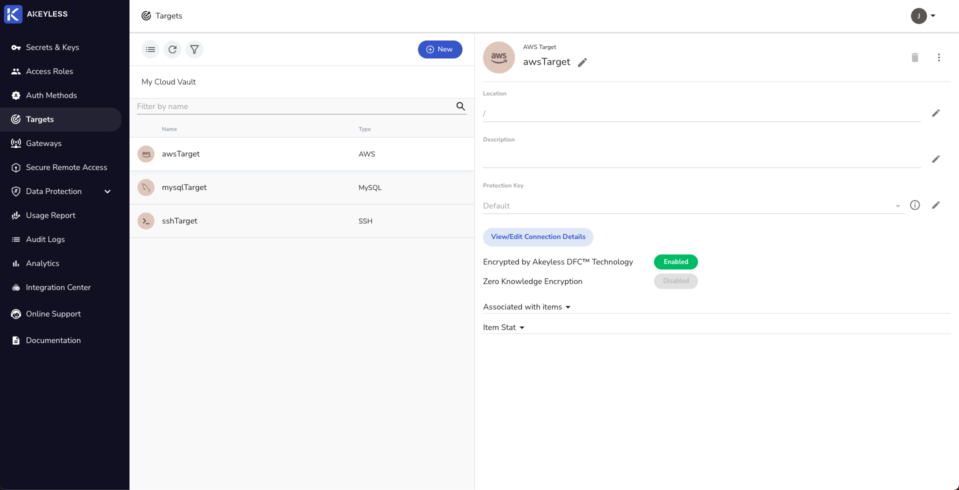 Creating And Configuring Targets