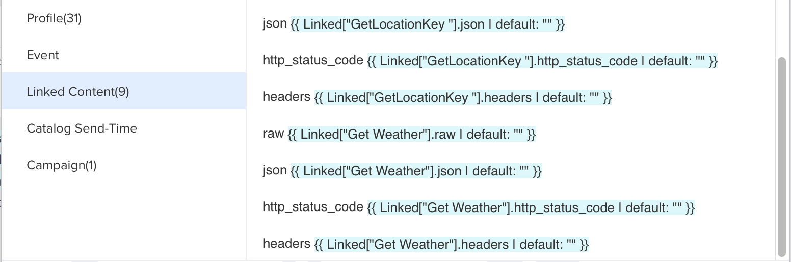 Create Personalized Message Using Linked Content