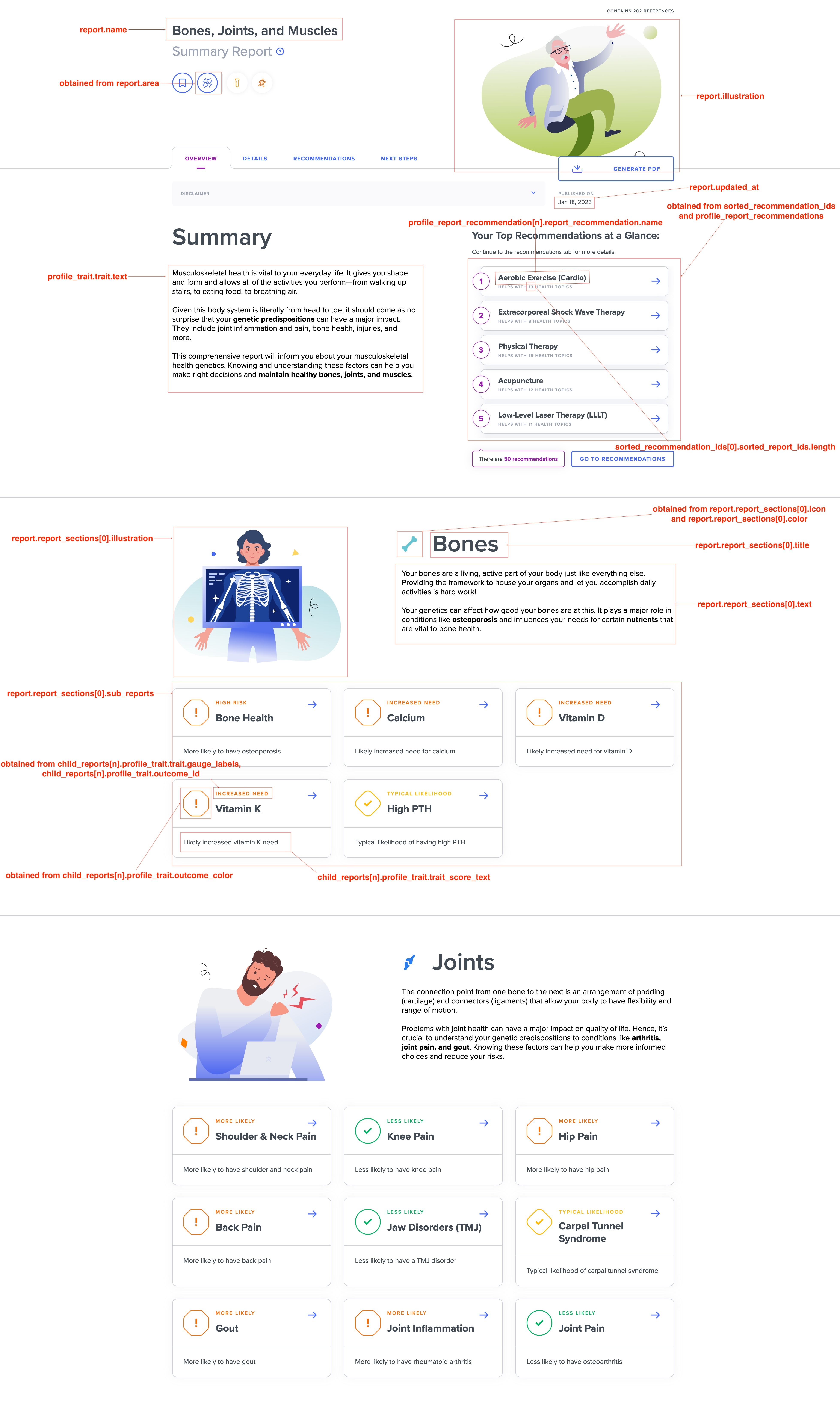 Summary report overview