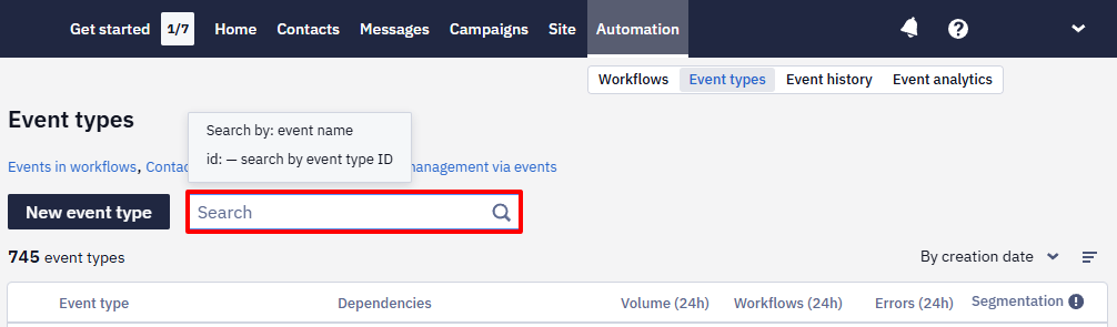 Event Search