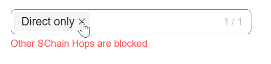 **Remove selected Supply Chain nodes**