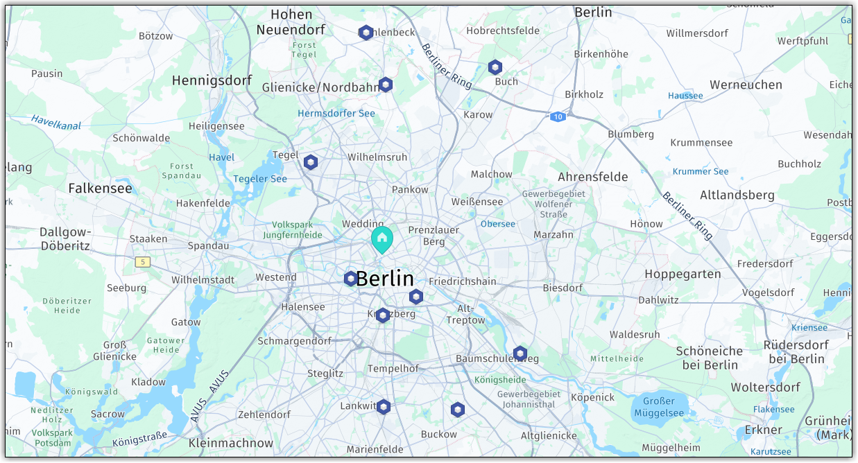 Sample job distribution for an EV delivery vehicle