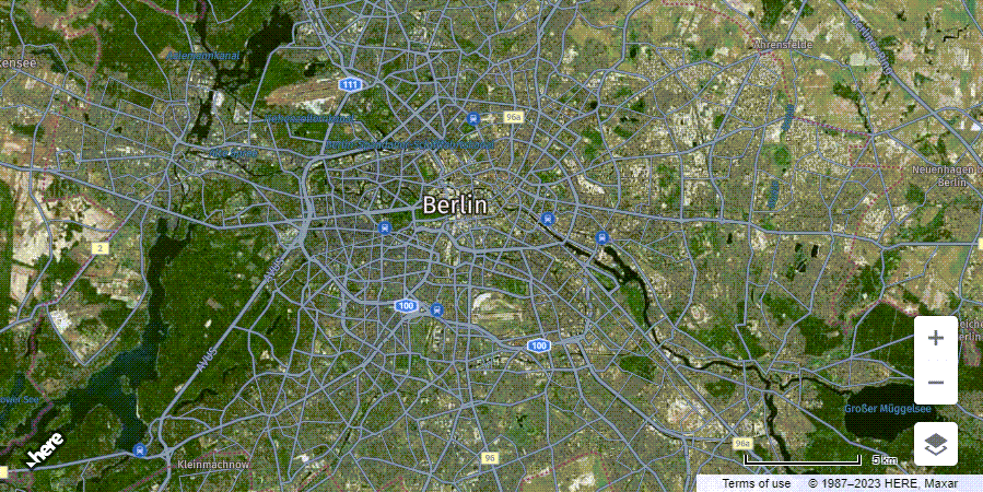 HARP - Raster base with vector data on top