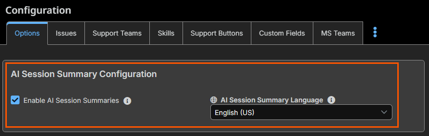 Image of the Remote Support Pathfinder Configuration home page.