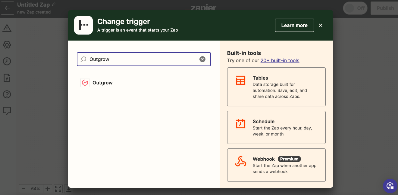 Select Trigger Section