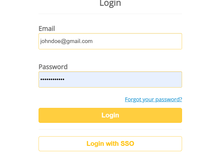 SSO login