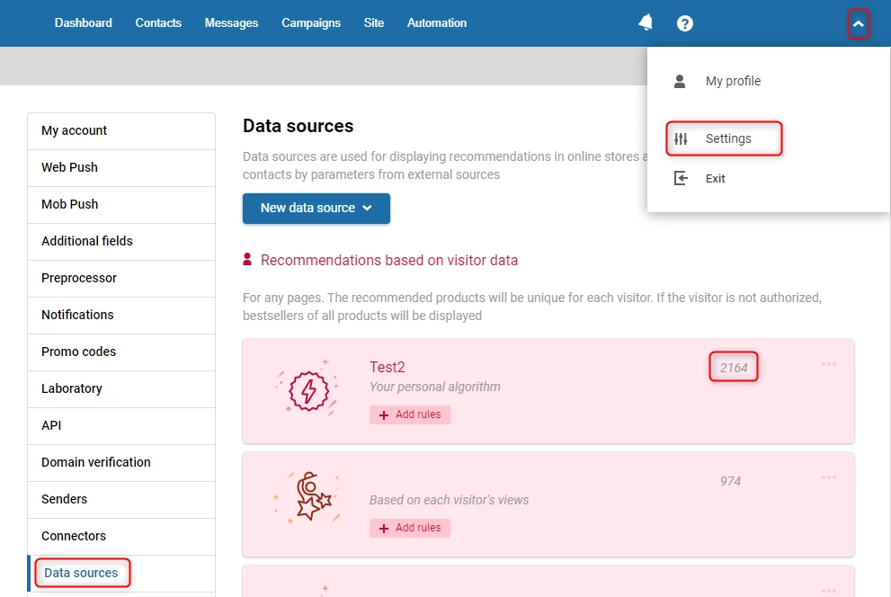 Finding Data Source ID