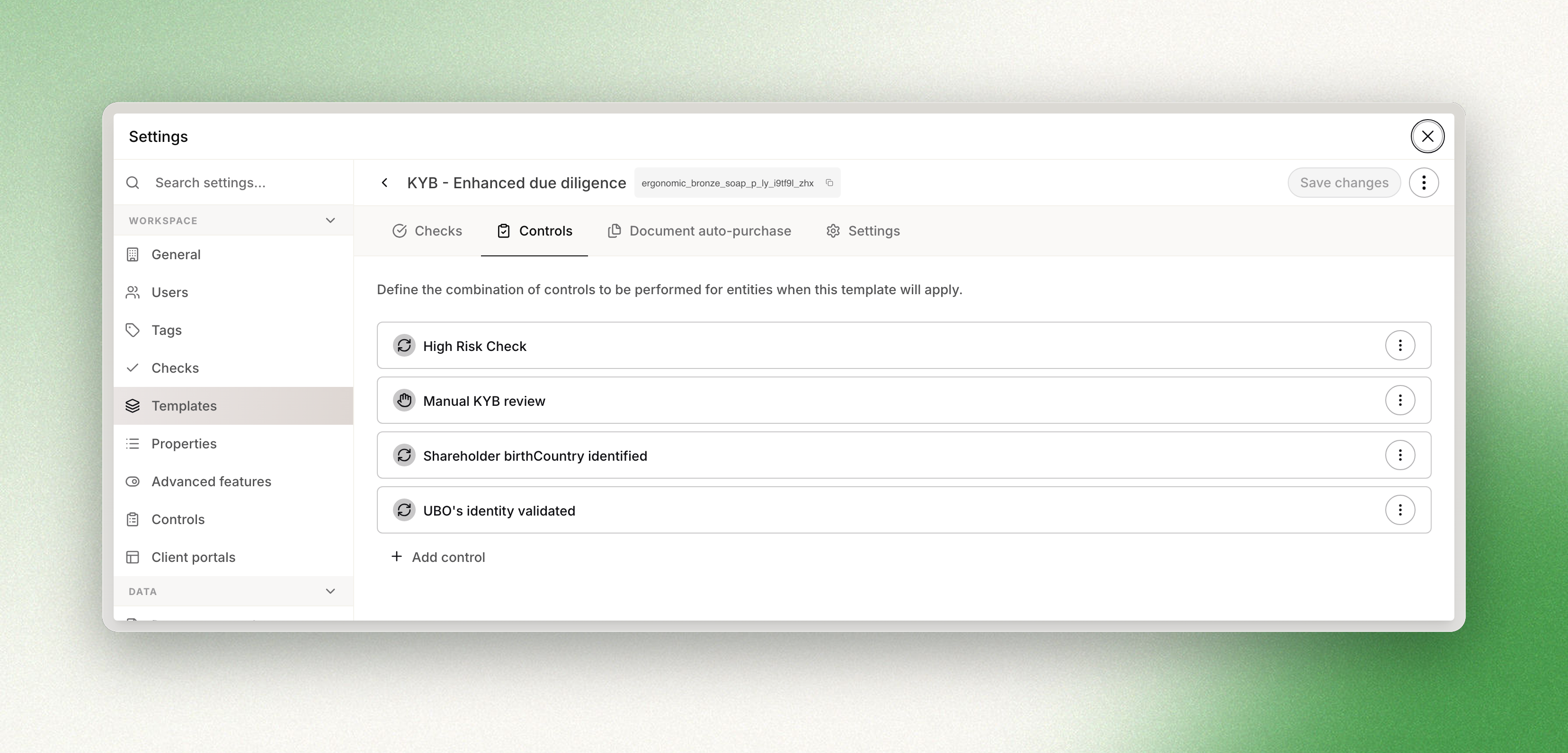 Configure your templates to add Controls