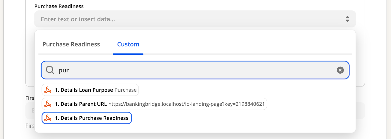 Select 'Purchase Readiness'