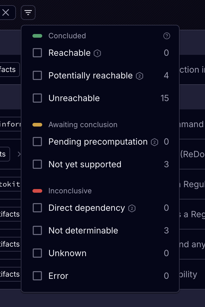 Socket's CVE Reachability filter
