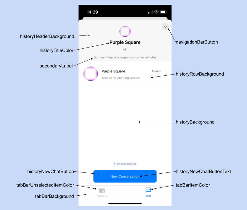 Color set, Chat iOS SDK