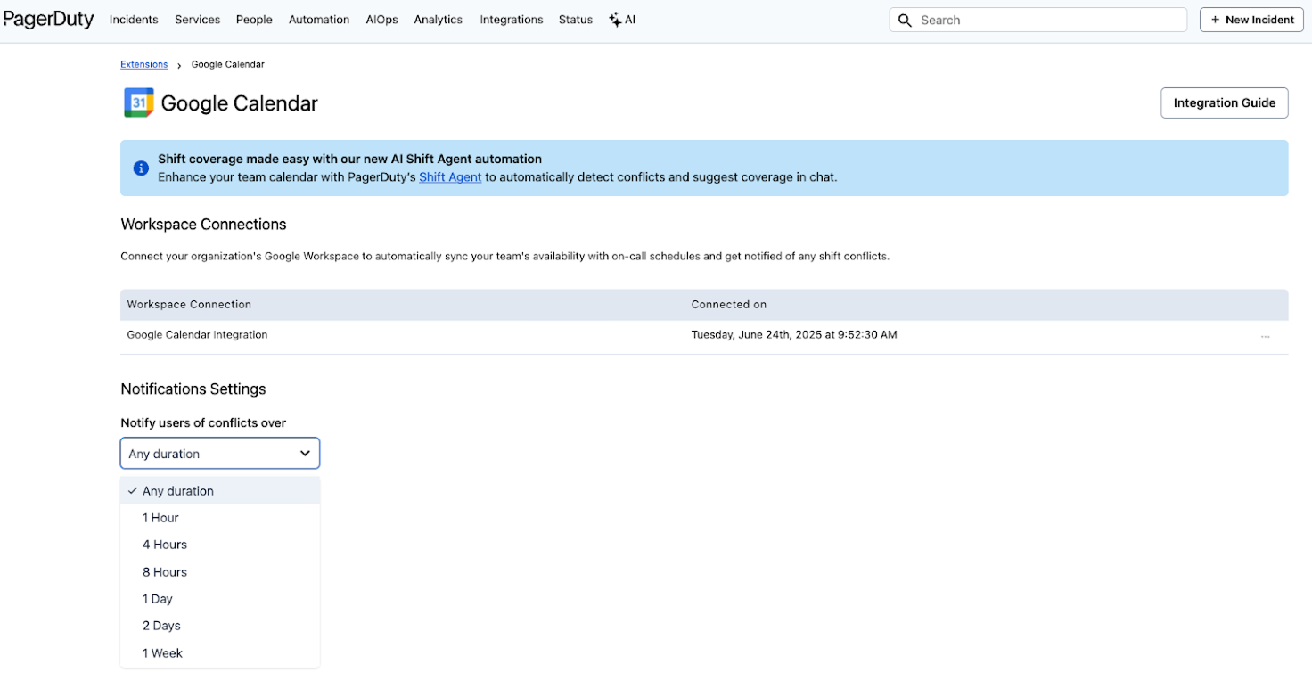 Google Calendar Notification Settings