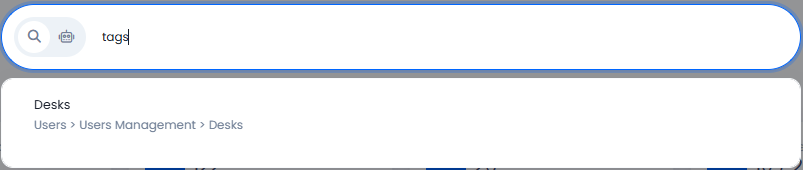 Screenshot of the navigation assistant