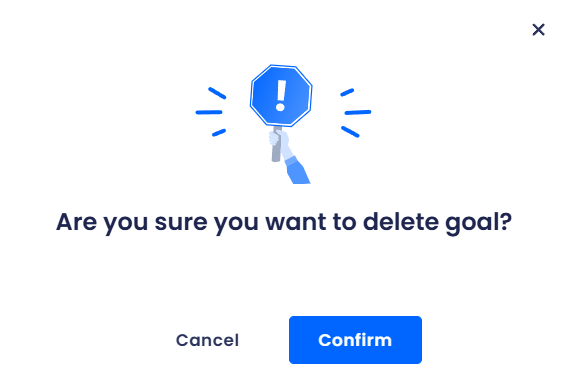 Screenshot of the dialog confirming removing canned template