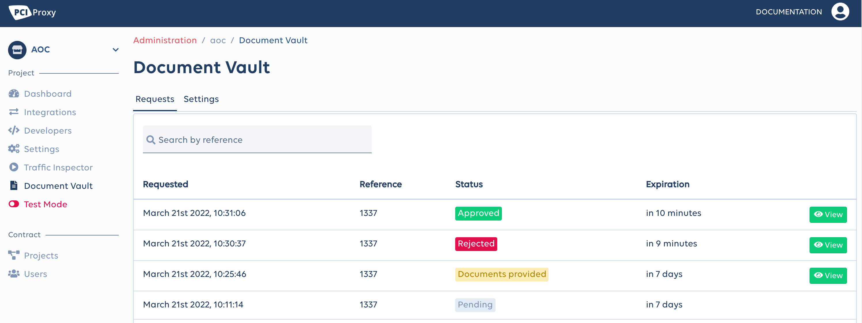 Document Vault Overview