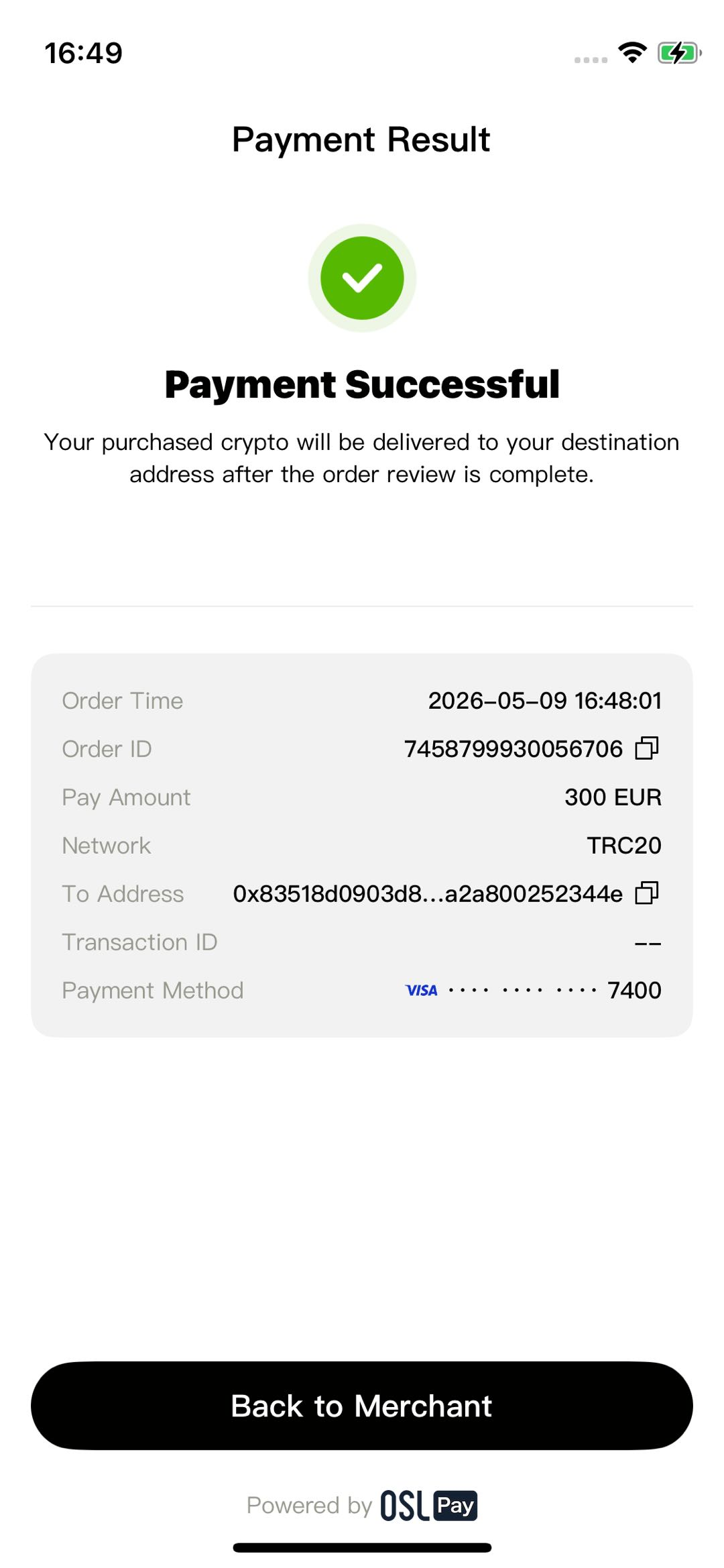 Buy Crypto Page