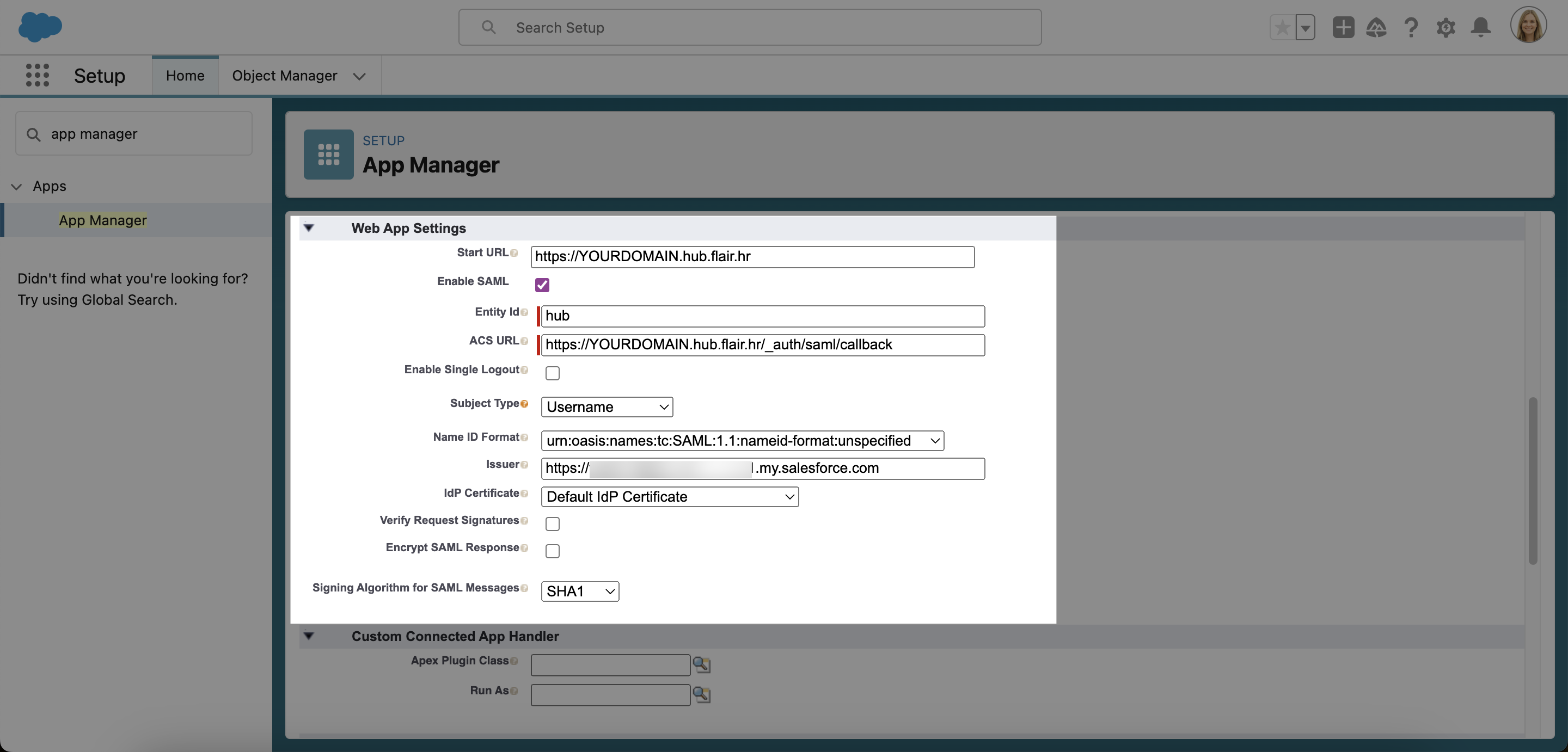 Connect Employee Hub Login with Salesforce
