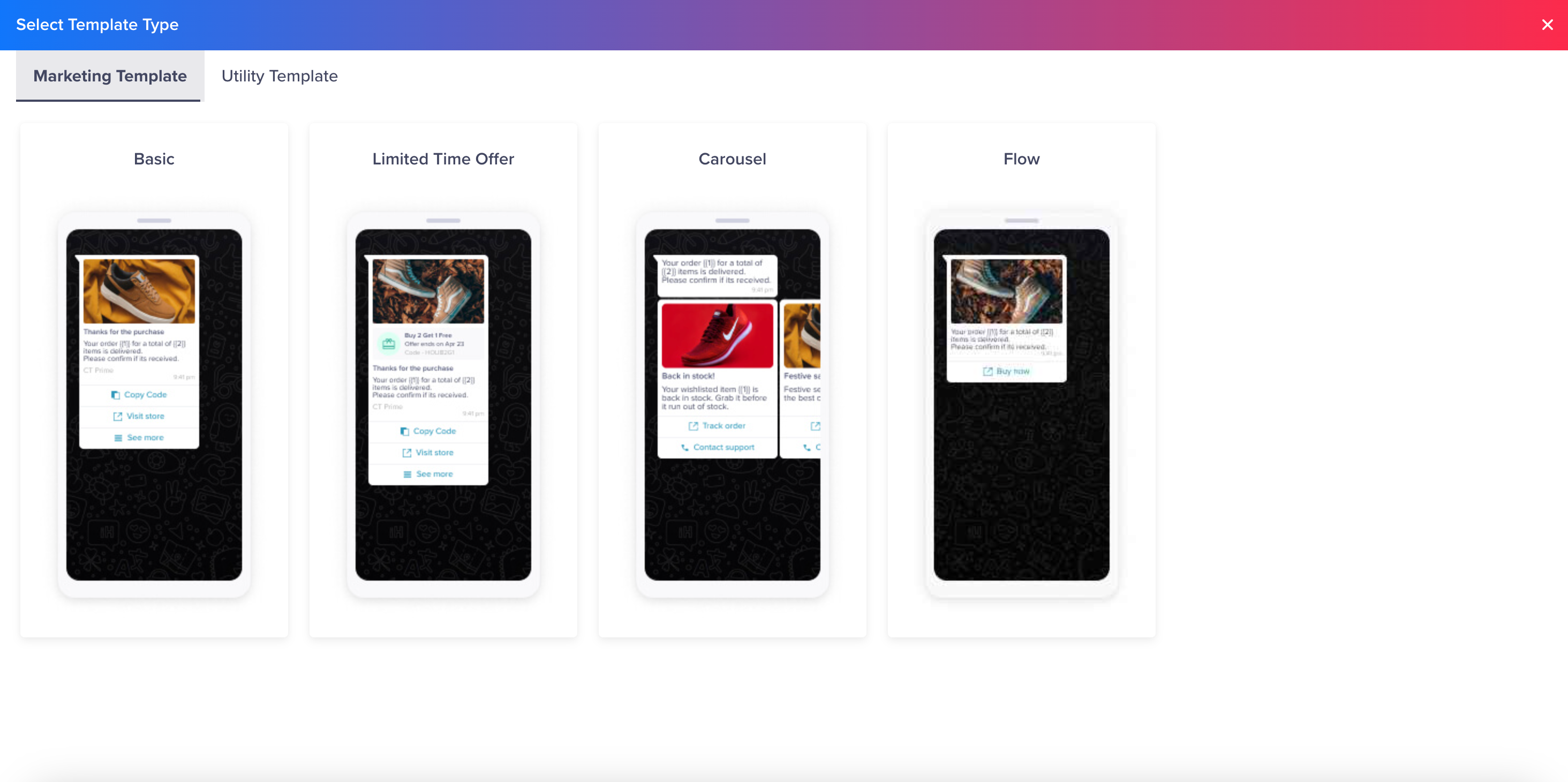 Template Type - Flows