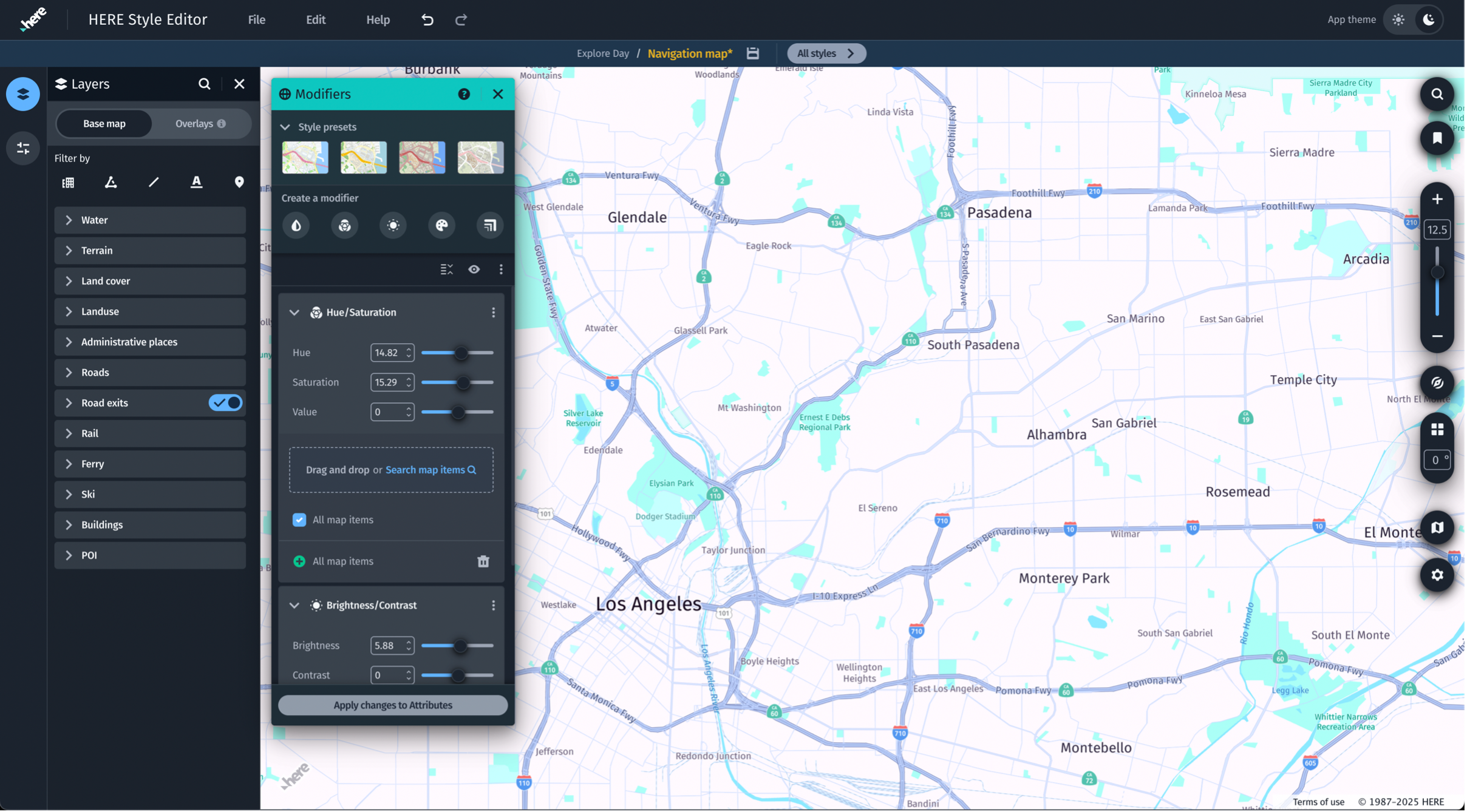 Use the Modifiers panel