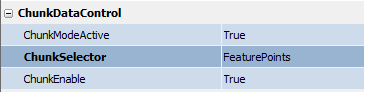Feature Point Chunk Data Settings