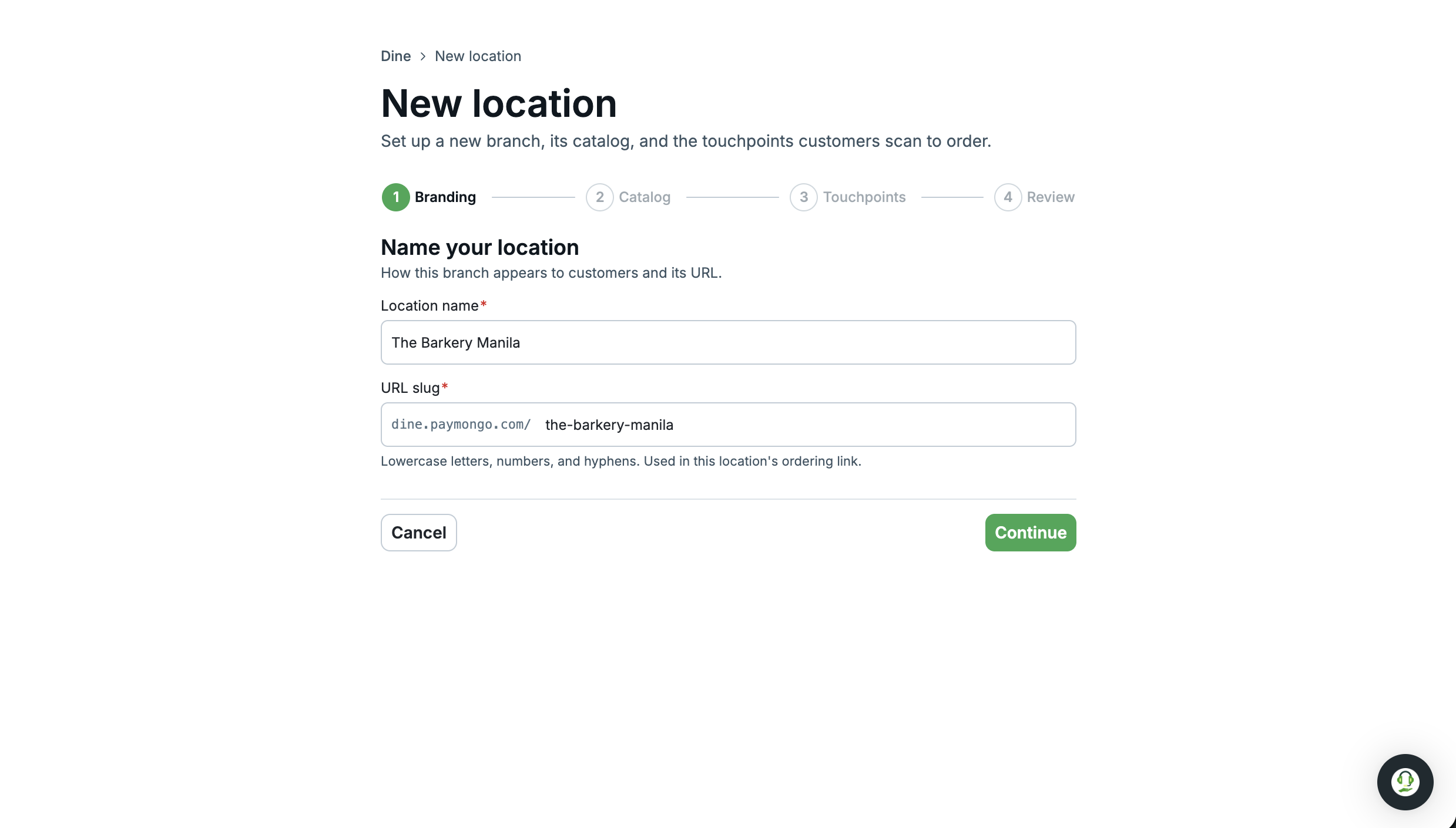 create a location