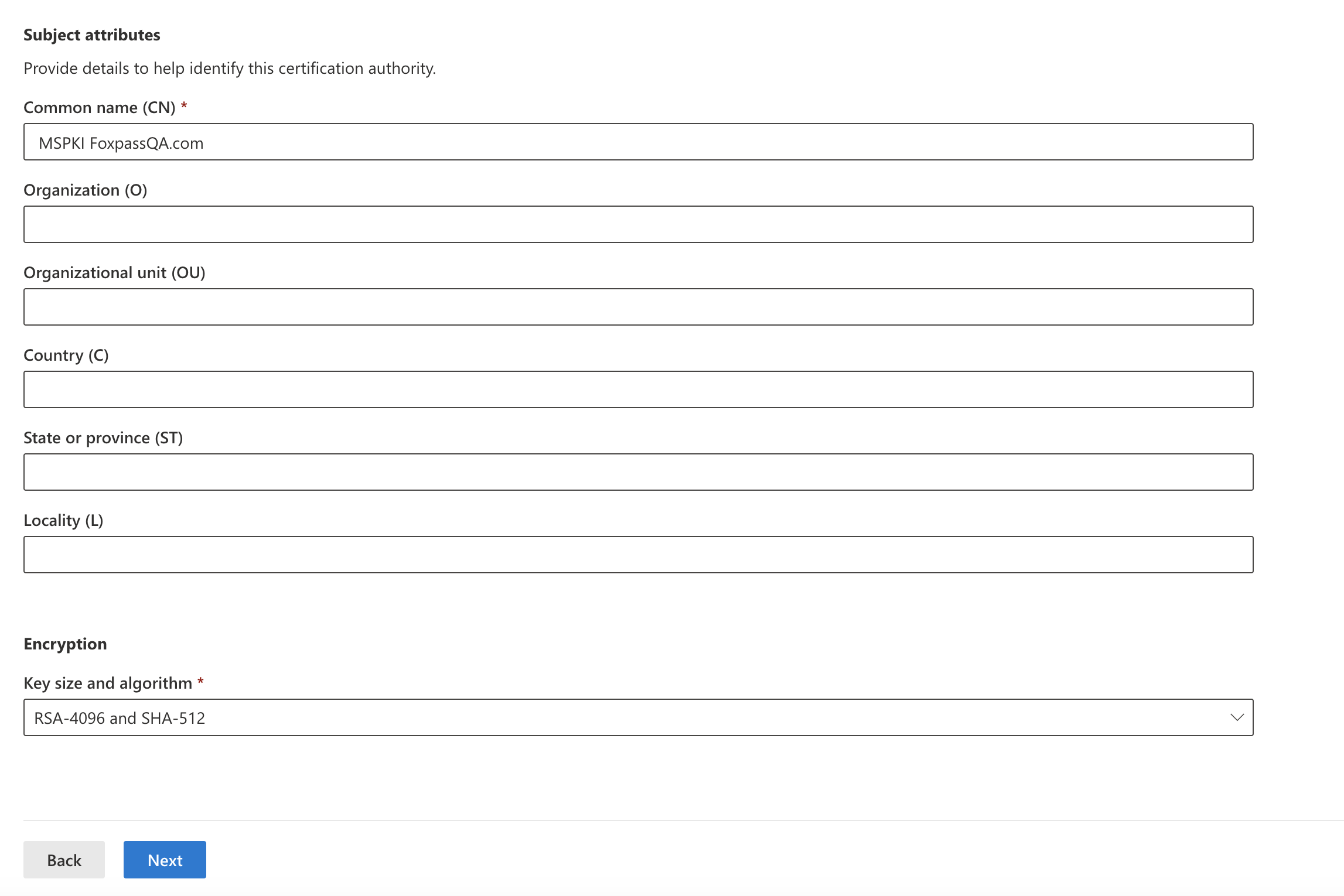 Configuration Settings