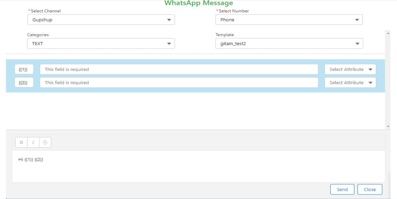 Send WhatsApp messages