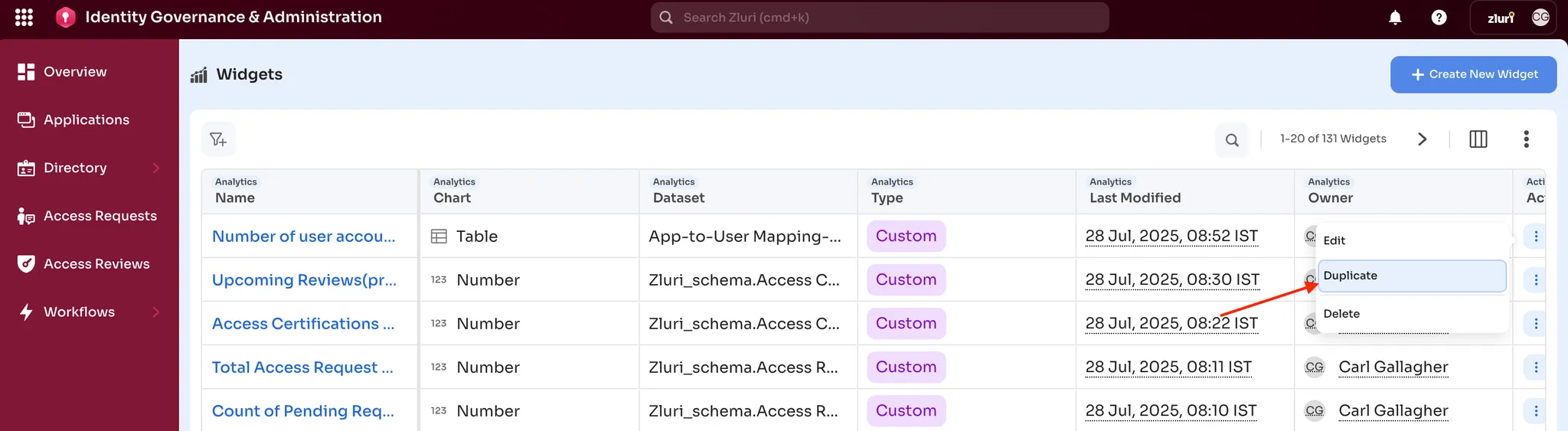 Widget Editor
