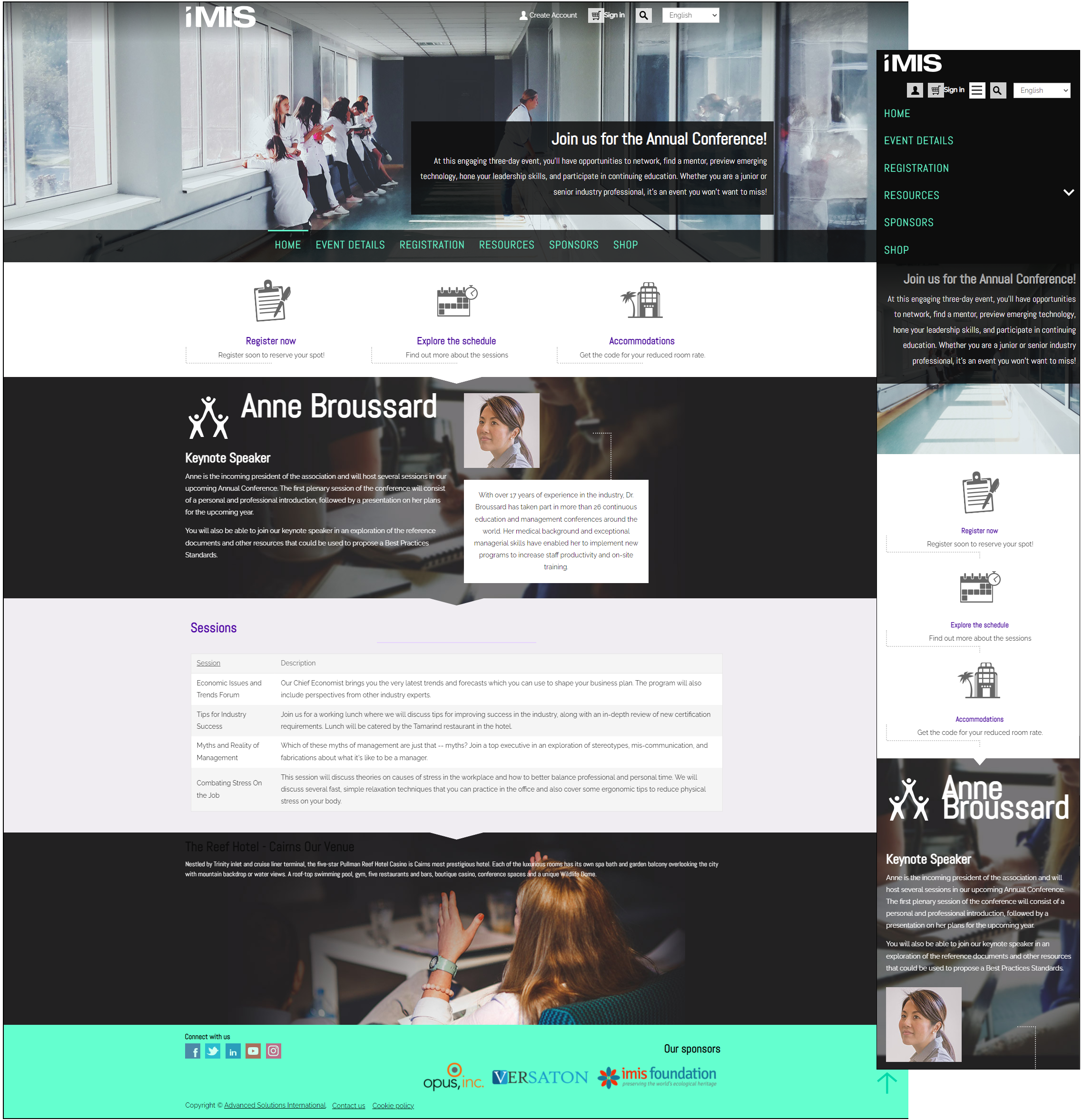 Viewing the Great Barrier Reef responsive theme